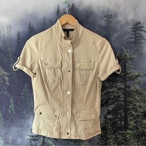 White House Black Market - Short Sleeve Utility Jacket